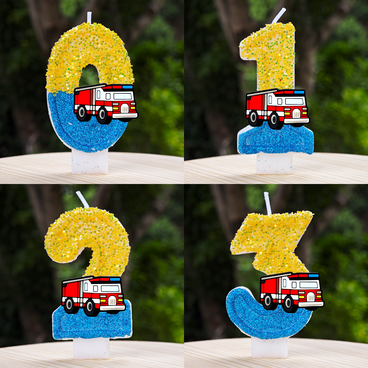 Candle Making Uk - Fire Engine Candle Cute Cartoon Shape
