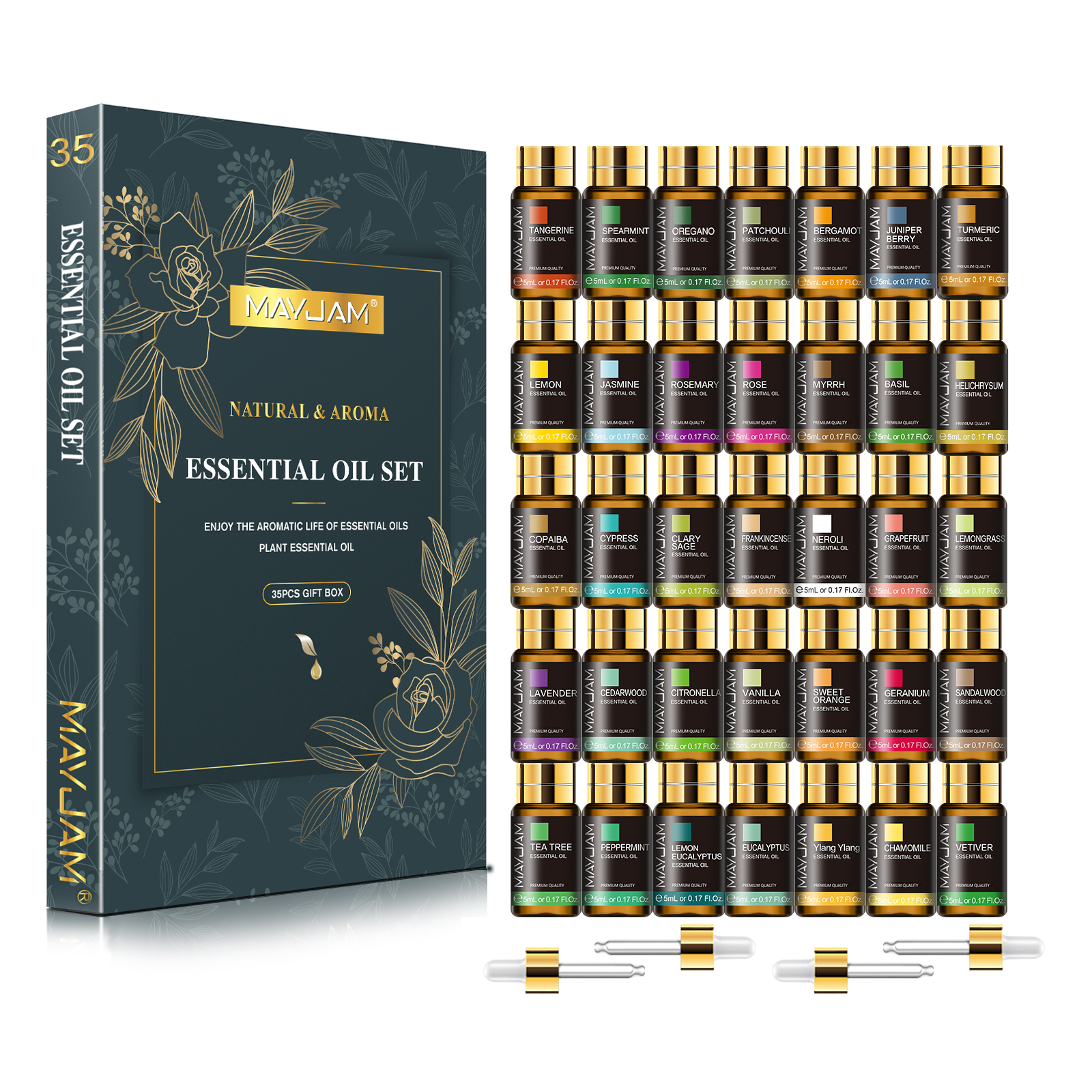 Candle Making Oils - MAYJAM 35 Bottles Aromatherapy Essential Oil