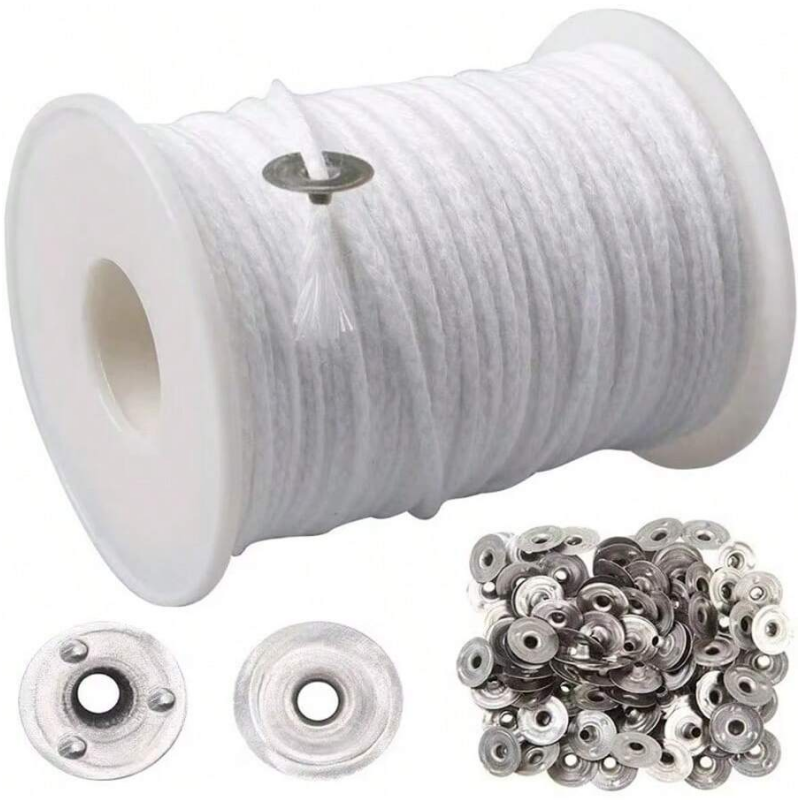 Candle Making Diy Kit - 1 Roll Candle Cotton Wicks +100pcs