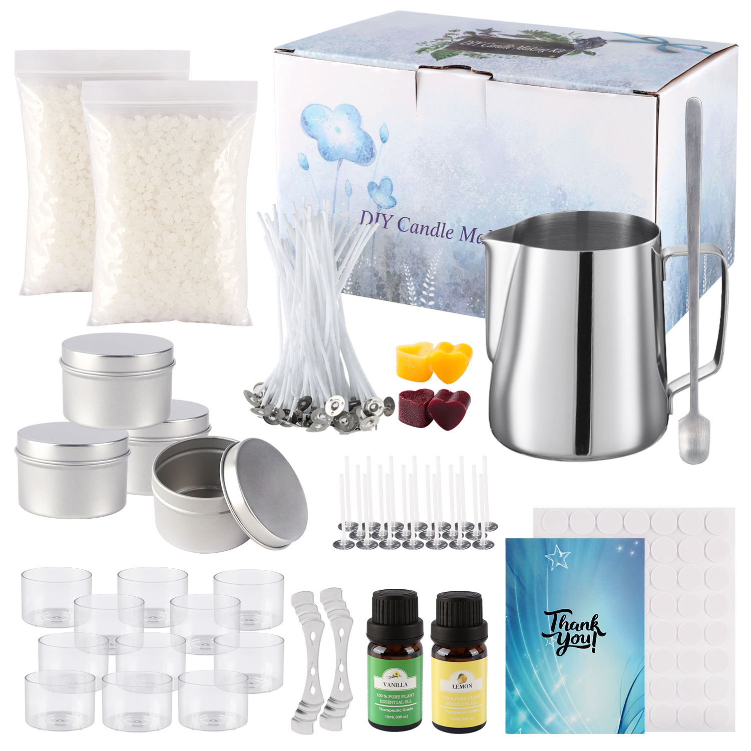 Candle Making Kit For Beginners - Simple DIY candle-making set, easy to