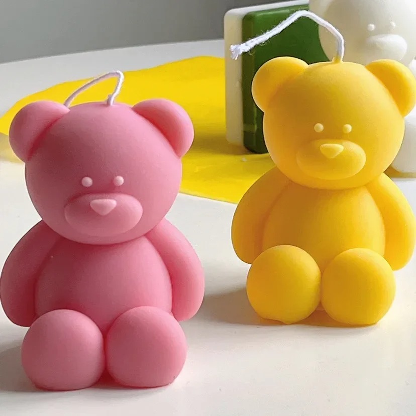 3D Cute Cartoon Bear Silicone  - Candle Making Diy Kit incelemesi ve fiyatı