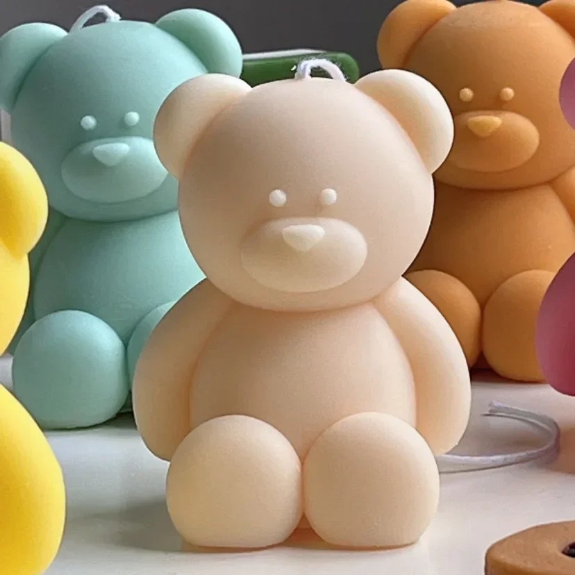 3D Cute Cartoon Bear Silicone  - Candle Making Diy Kit incelemesi ve fiyatı