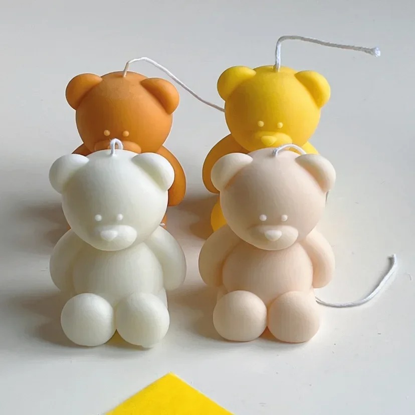 3D Cute Cartoon Bear Silicone  - Candle Making Diy Kit incelemesi ve fiyatı