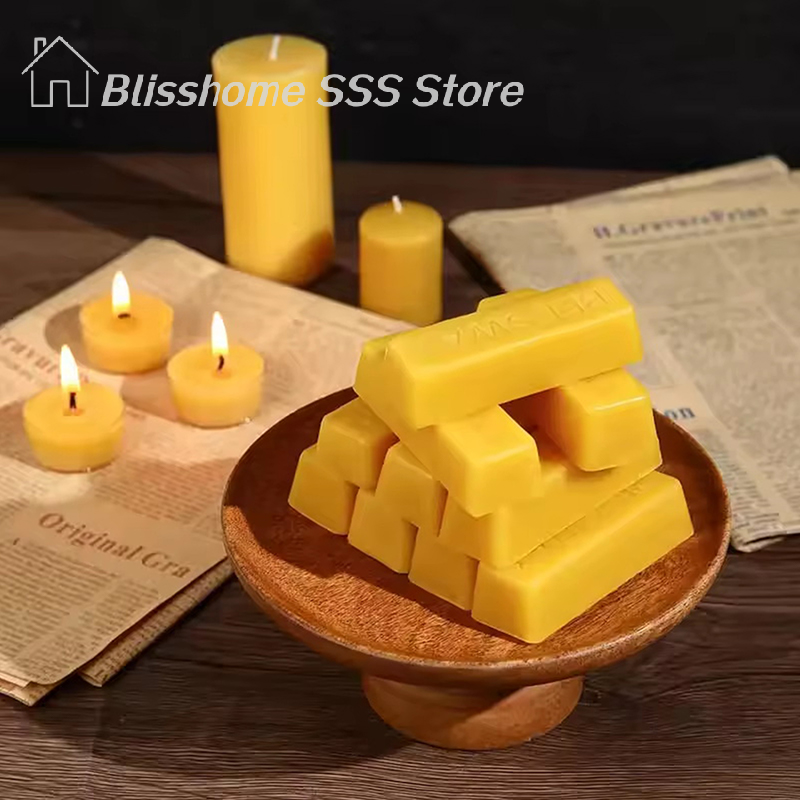 【S】4/8Pcs Pure Beeswax Blocks, - Candle Making Uk incelemesi ve fiyatı
