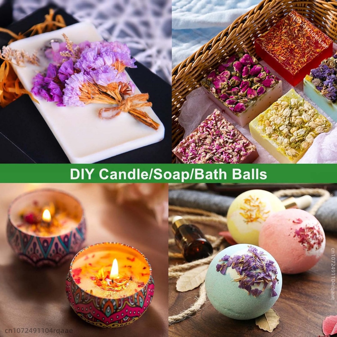 30 Bags Natural Dried Flowers  - Candle Making Kit For Beginners incelemesi ve fiyatı