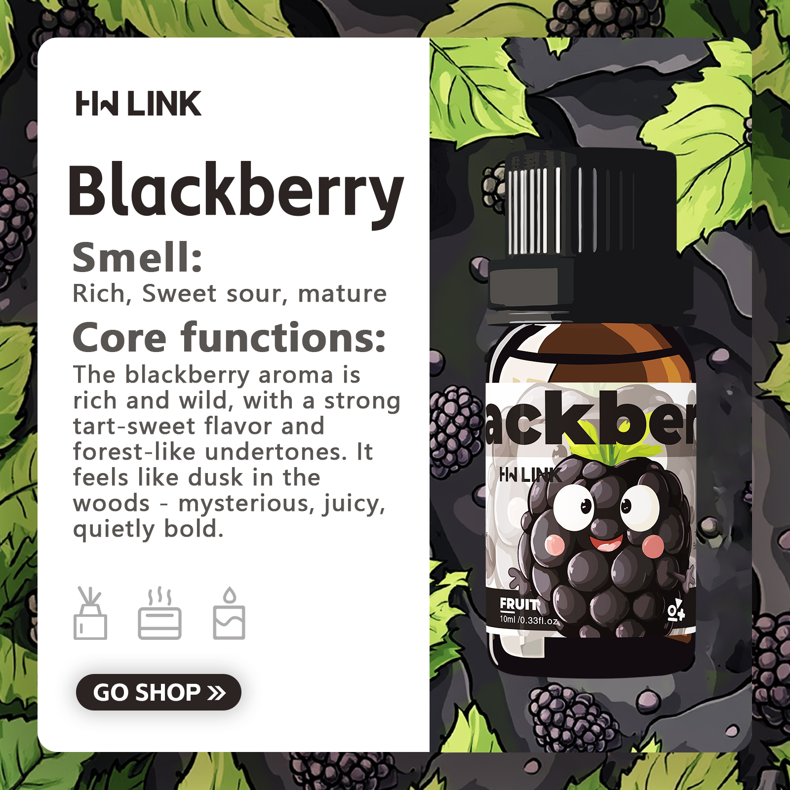 Blackberry Essential Oil  10ml - Candle Making Oils incelemesi ve fiyatı