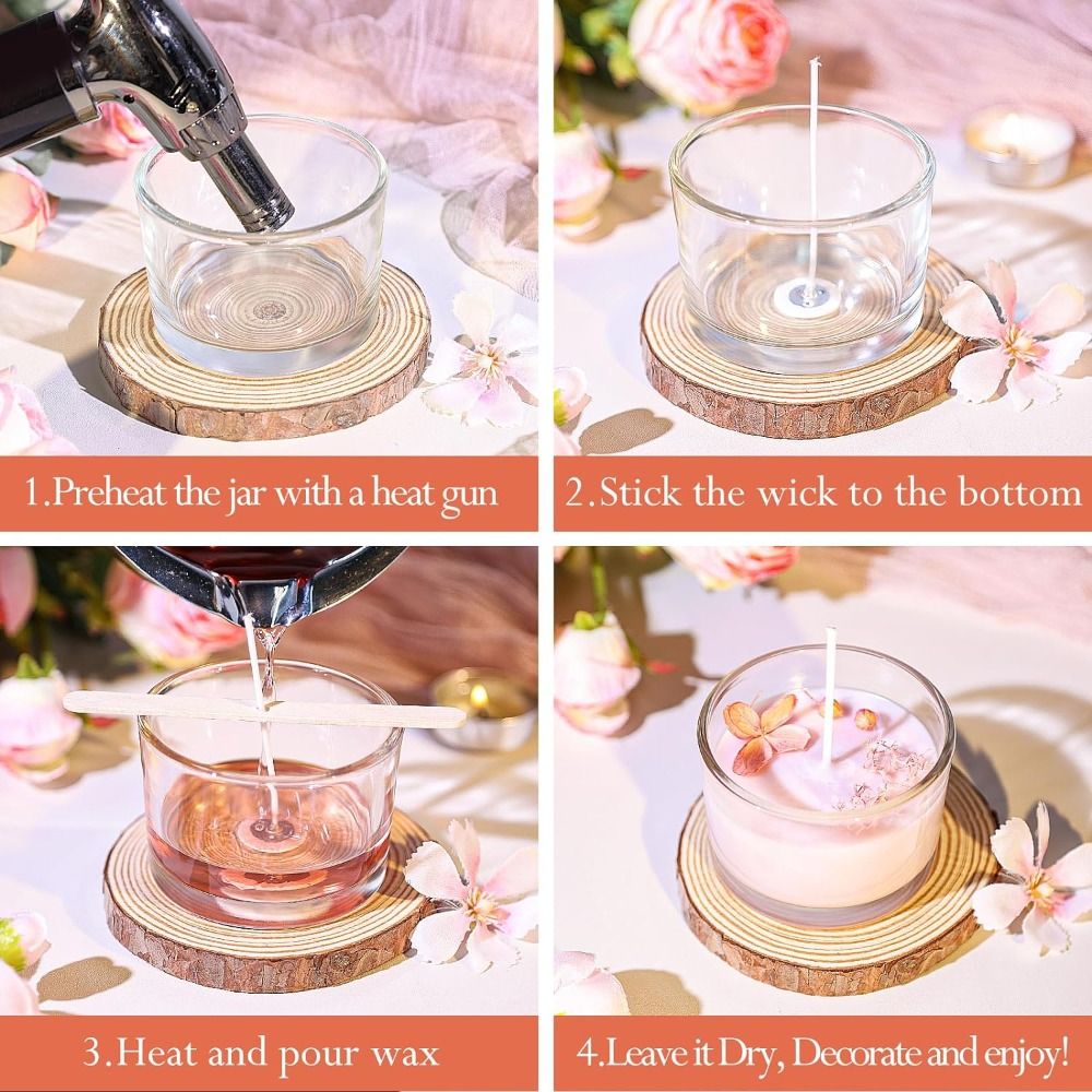 Clear Glass Candle Jars Transp - Candle Making Jars Wholesale incelemesi ve fiyatı