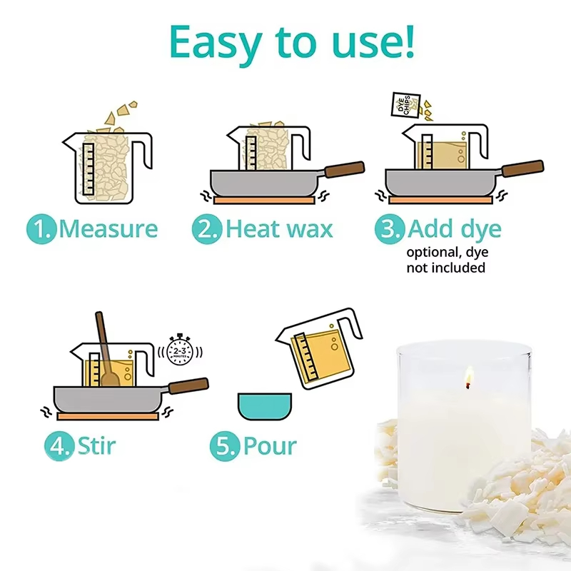 1kg/500/250/100g Pure Soy Wax  - Candle Making Soy Wax incelemesi ve fiyatı