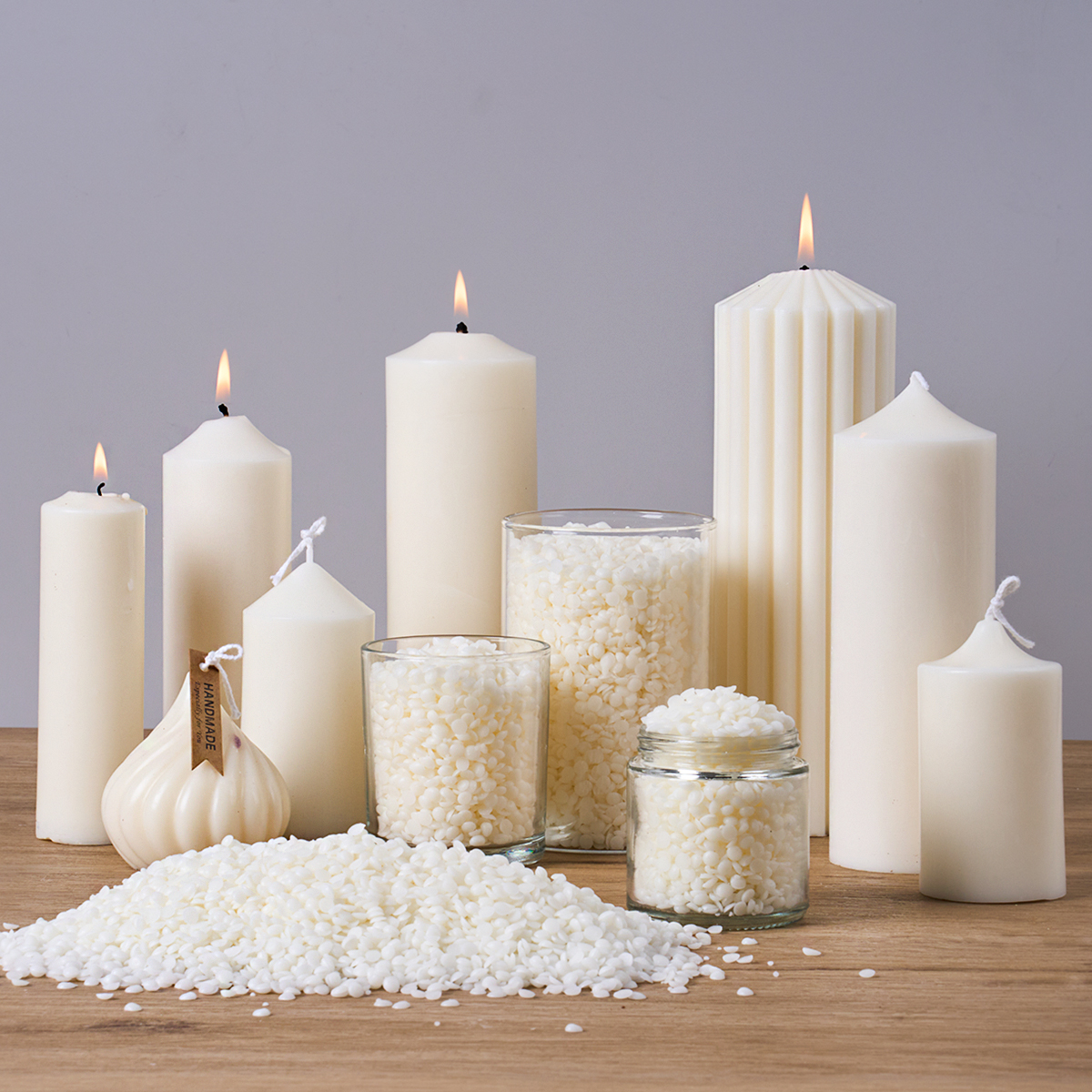 500g/1000g Natural Soy Wax DIY - Candle Making Soy Wax incelemesi ve fiyatı