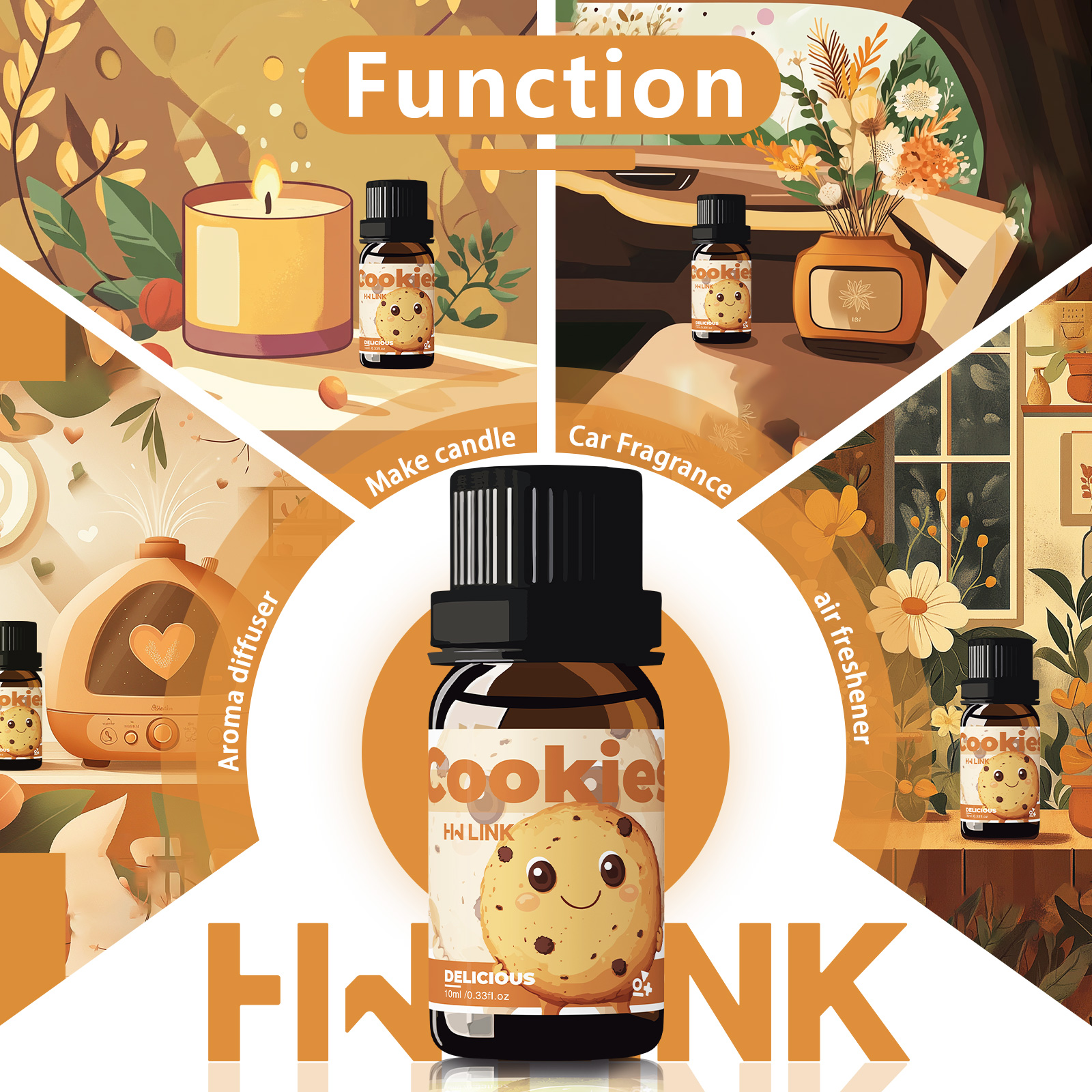 10ml Cookies Essential Oils  f - Candle Making Oils incelemesi ve fiyatı