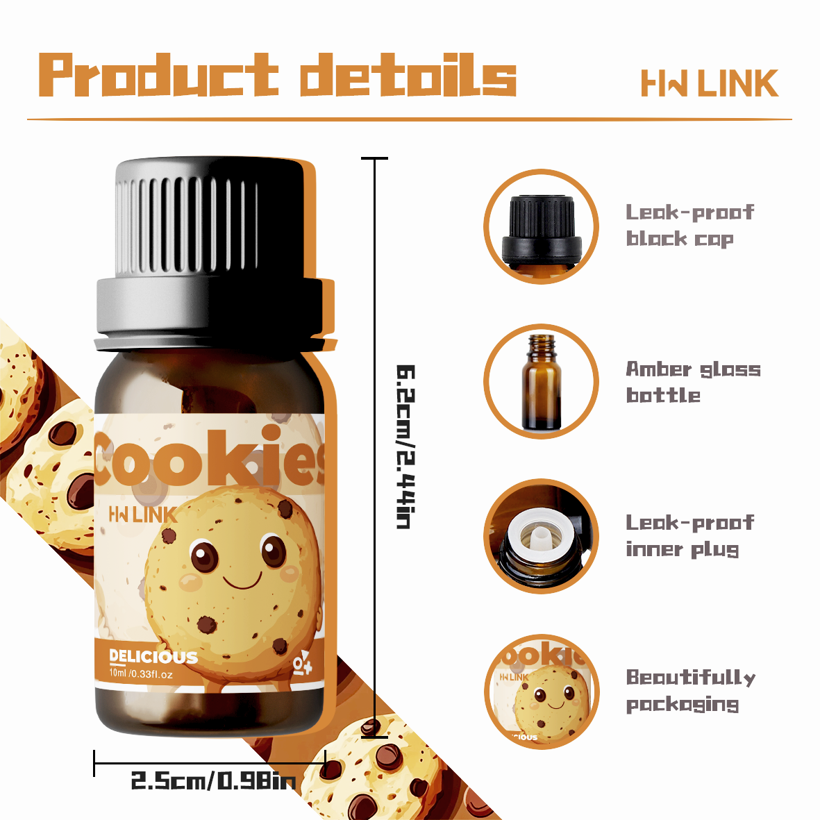 10ml Cookies Essential Oils  f - Candle Making Oils incelemesi ve fiyatı