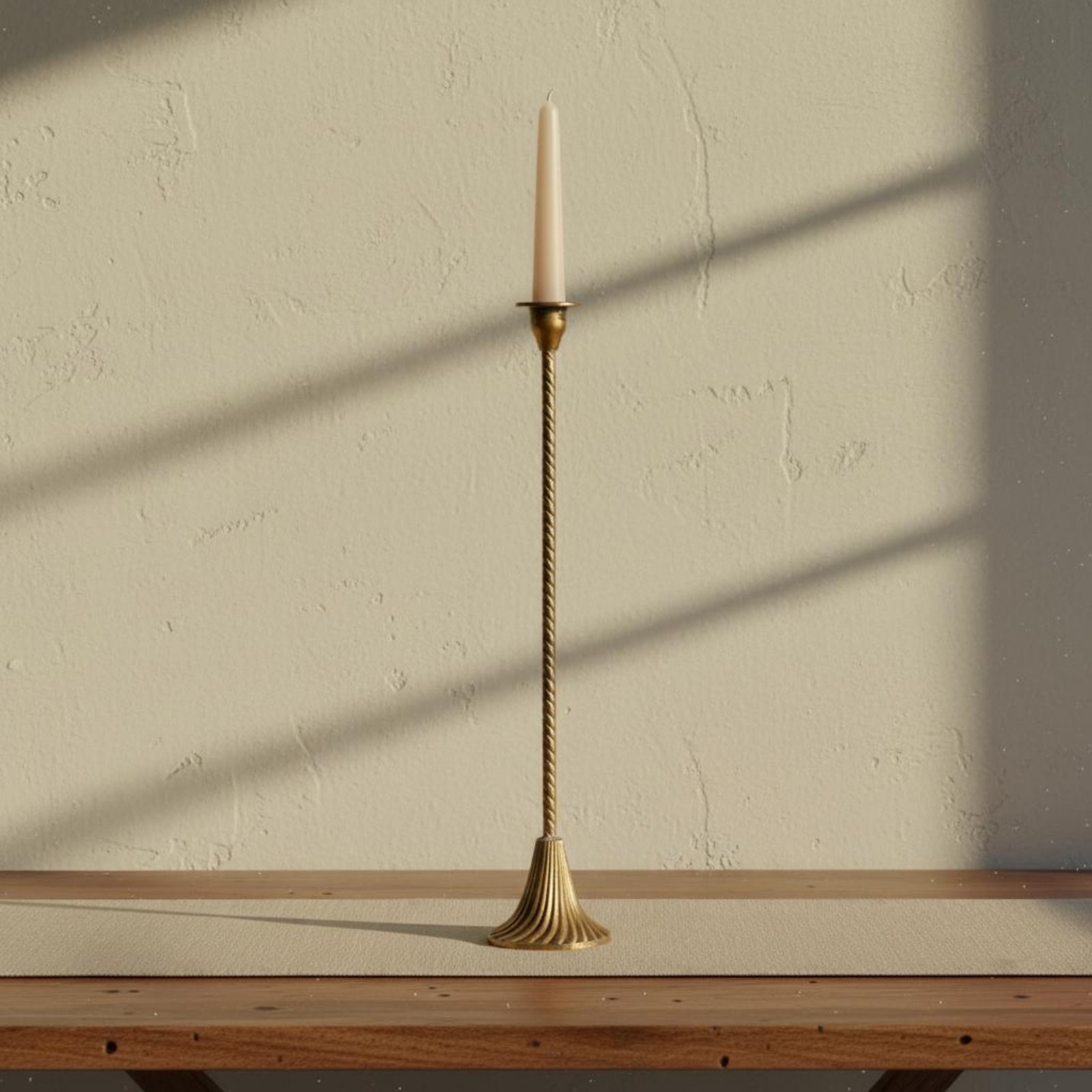 Twisted Gold Candle Holder Sta - Paraffin Candle Wax incelemesi ve fiyatı