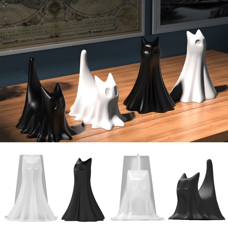 Ghost Cat Halloween Desktop Or - Candle Making Factory incelemesi ve fiyatı
