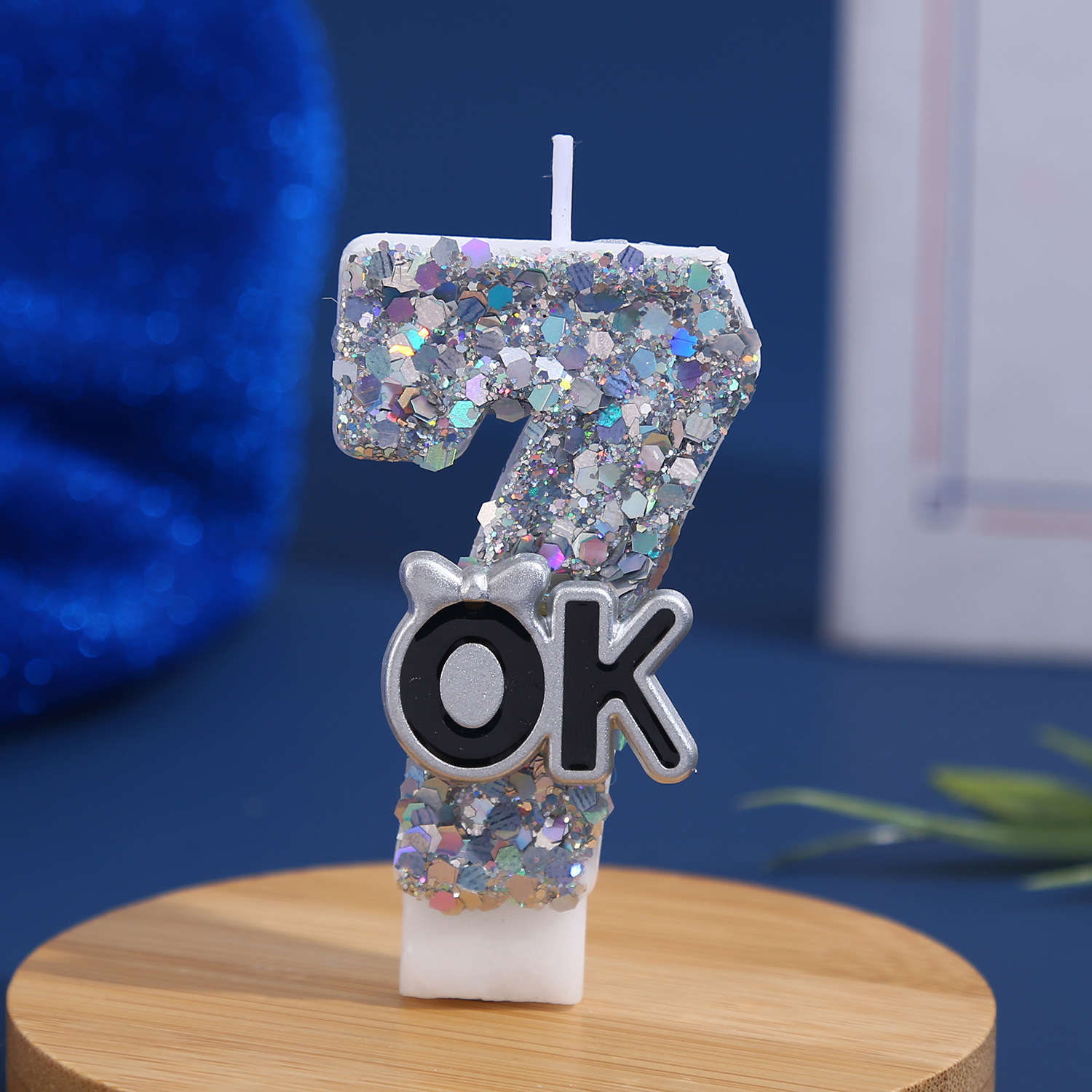 Silver Sequined Digital Candle - Paraffin Candle Wax incelemesi ve fiyatı