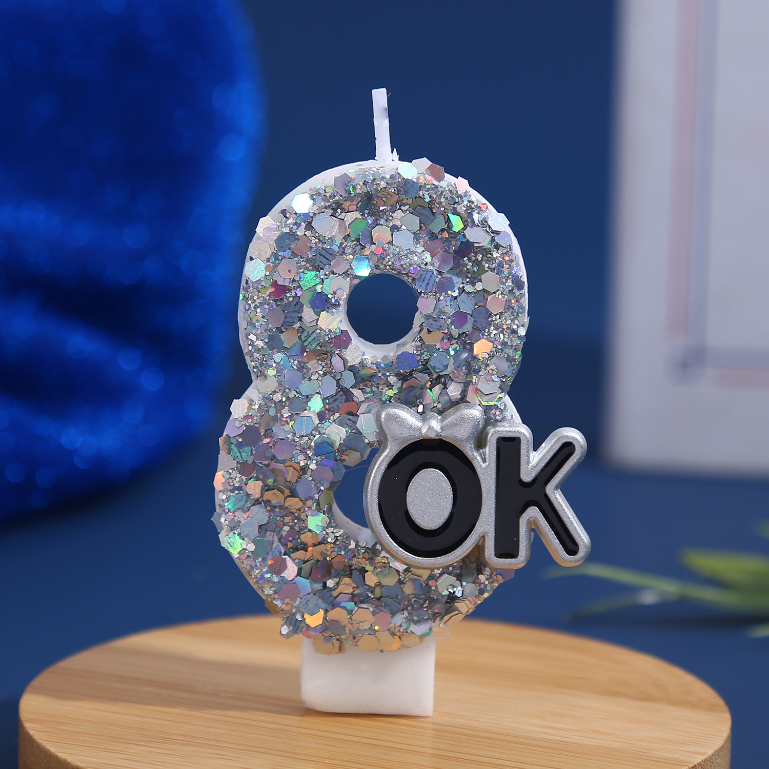 Silver Sequined Digital Candle - Paraffin Candle Wax incelemesi ve fiyatı