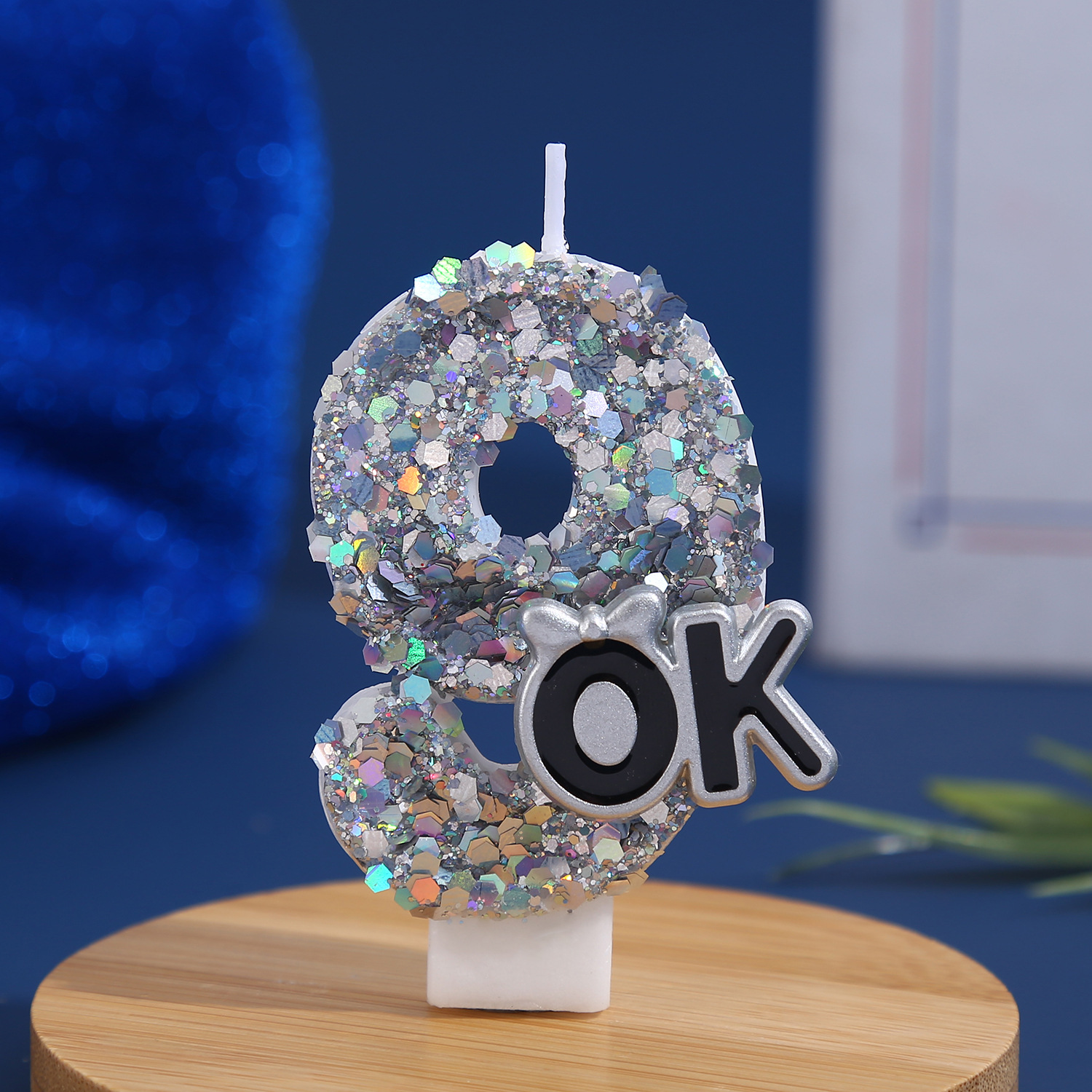Silver Sequined Digital Candle - Paraffin Candle Wax incelemesi ve fiyatı