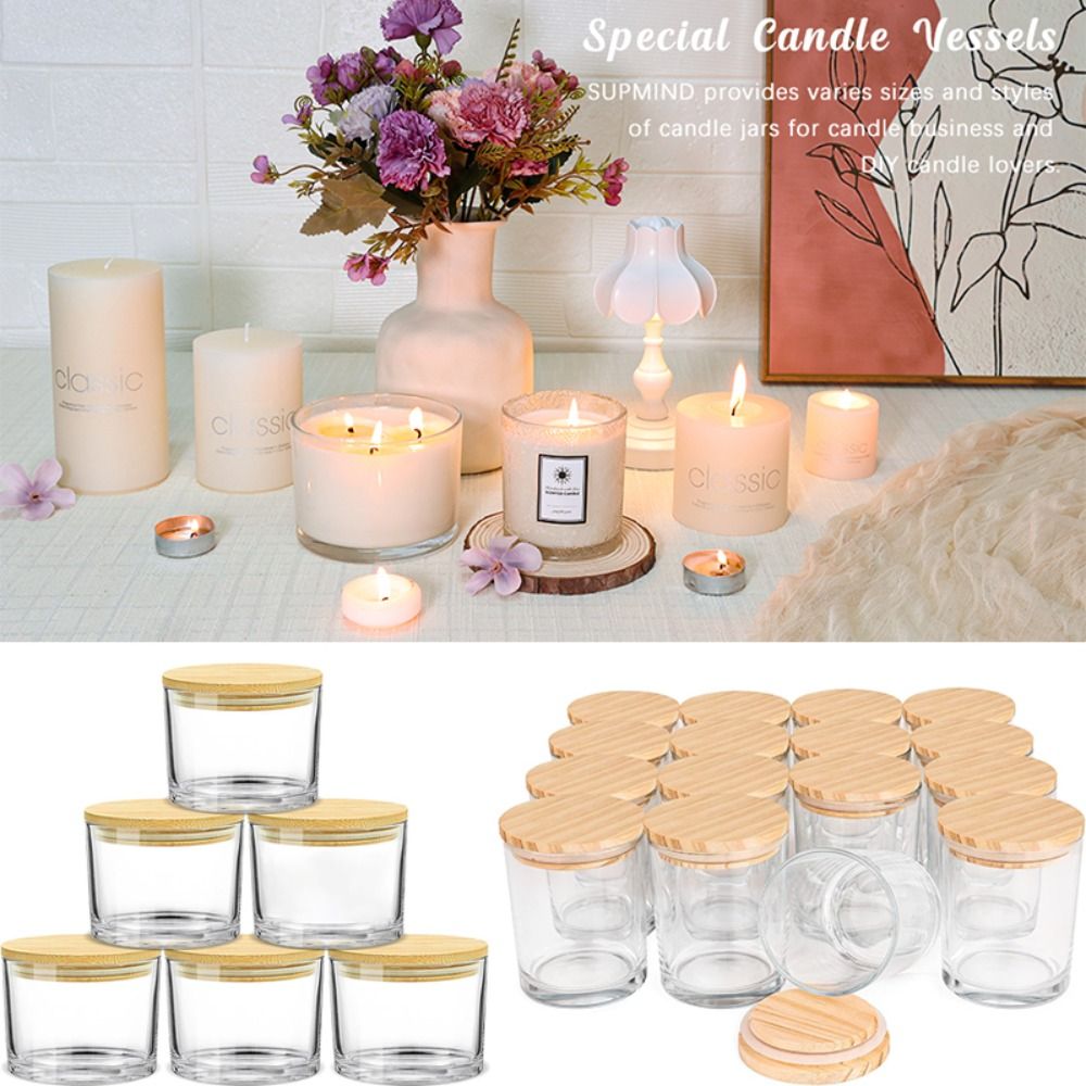 C9 Clear Glass Candle Jars Sma - Candle Making Jars Wholesale incelemesi ve fiyatı