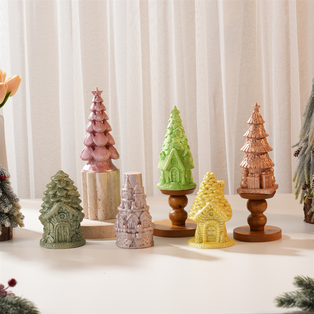 Concrete Plaster Christmas Tre - Candle Making Soy Wax incelemesi ve fiyatı