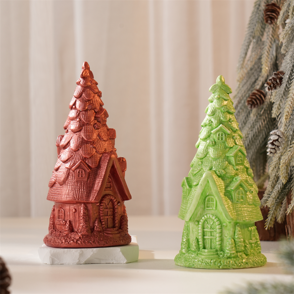Concrete Plaster Christmas Tre - Candle Making Soy Wax incelemesi ve fiyatı