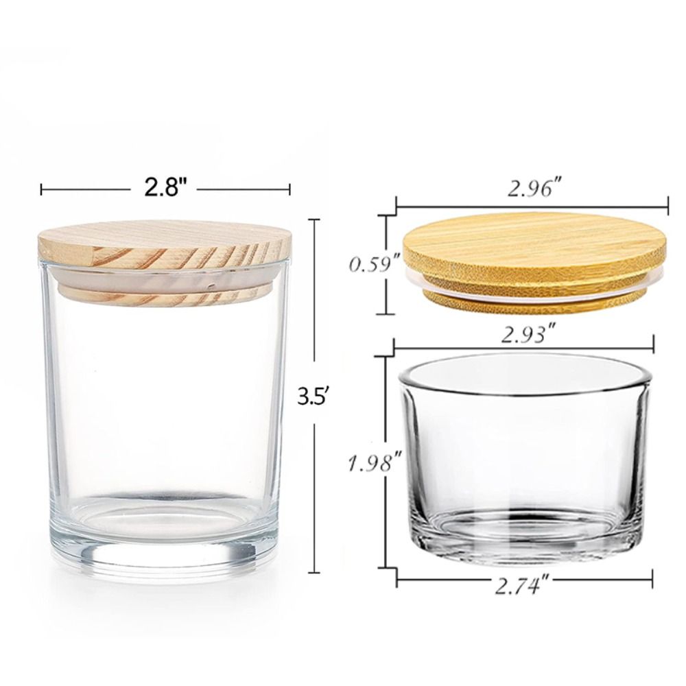 Clear Glass Candle Jars Small  - Candle Making Jars Wholesale incelemesi ve fiyatı