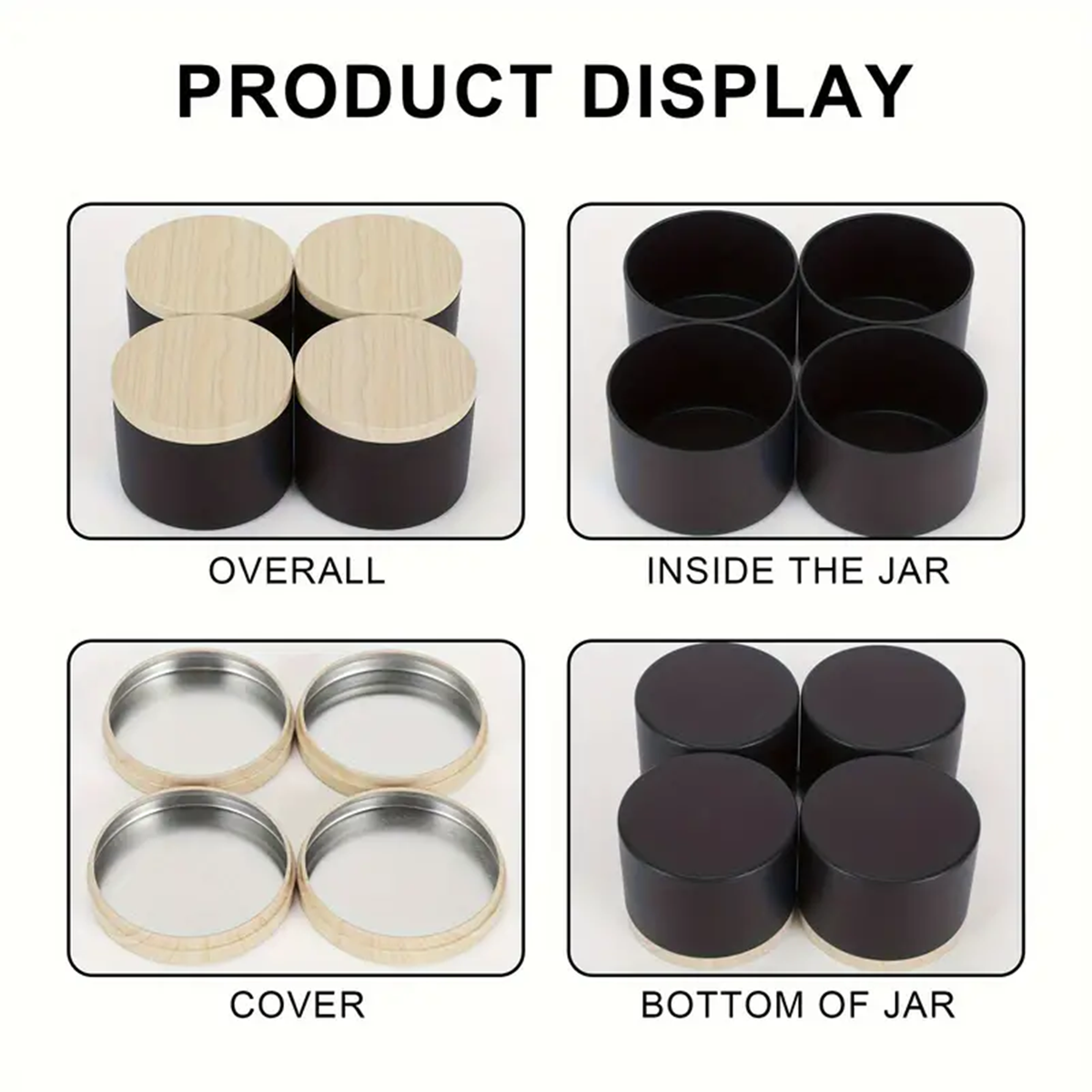 12pcs 4oz Candle Tins With Lid - Candle Making Jars Wholesale incelemesi ve fiyatı
