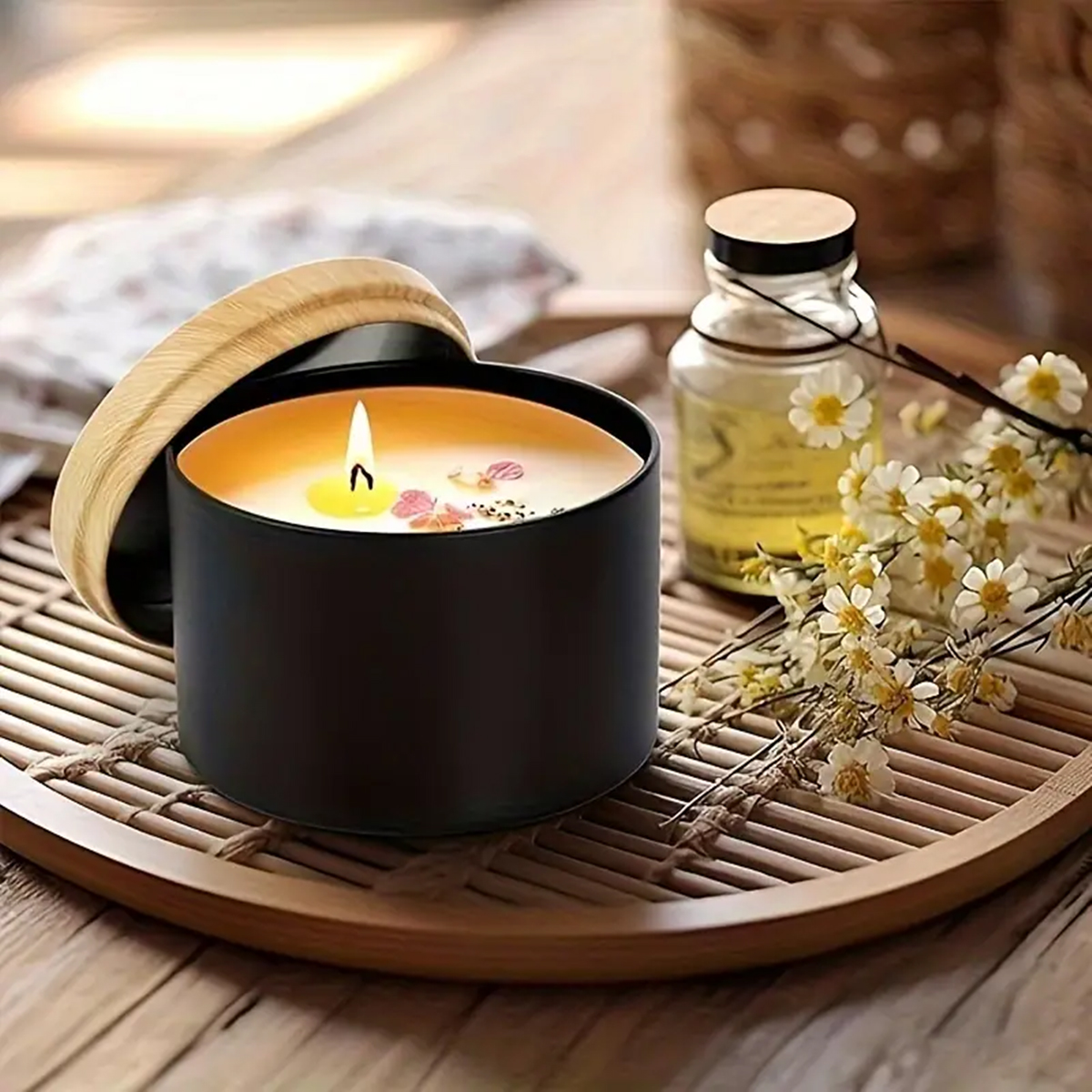 12pcs 4oz Candle Tins With Lid - Candle Making Jars Wholesale incelemesi ve fiyatı