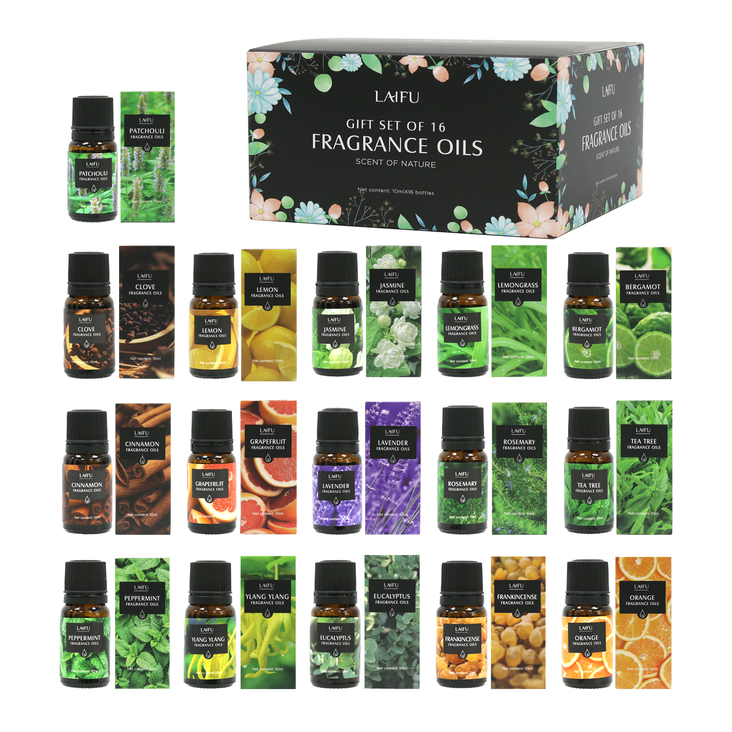 16x10ml Essential Oils Set for - Candle Making Set incelemesi ve fiyatı