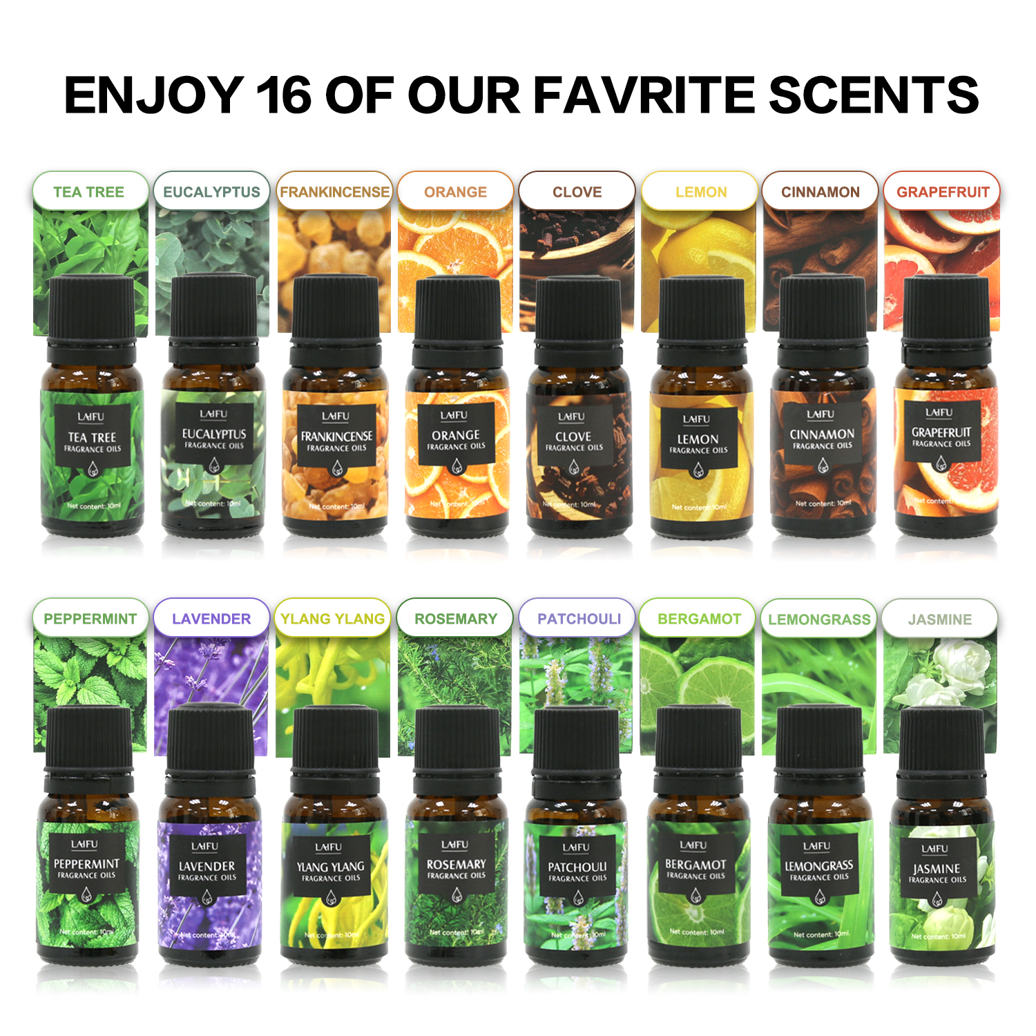 16x10ml Essential Oils Set for - Candle Making Set incelemesi ve fiyatı