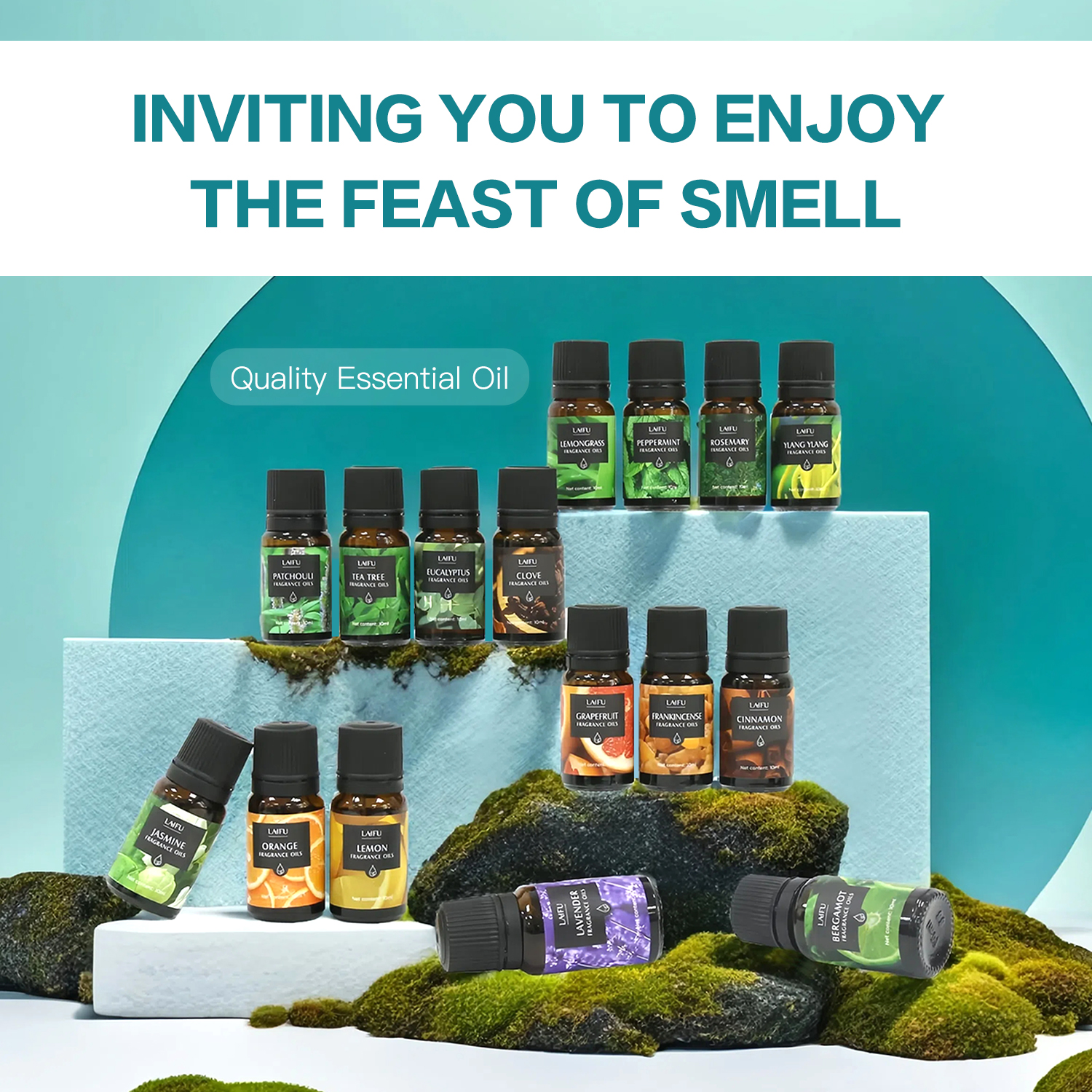 16x10ml Essential Oils Set for - Candle Making Set incelemesi ve fiyatı