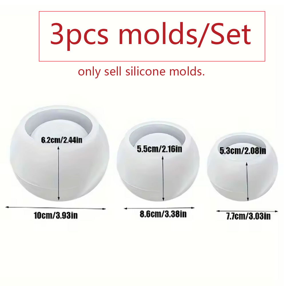 3pcs Round Flower Pot Silicone - Candle Making Uk incelemesi ve fiyatı