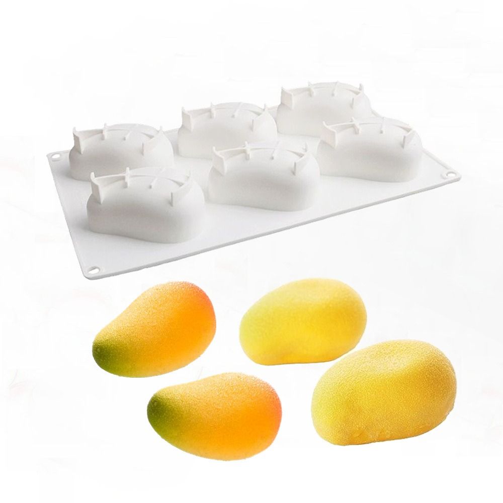 6 Cavity Mango Shaped Cake Mol - Candle Making Factory incelemesi ve fiyatı
