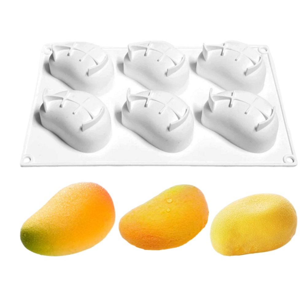 6 Cavity Mango Shaped Cake Mol - Candle Making Factory incelemesi ve fiyatı
