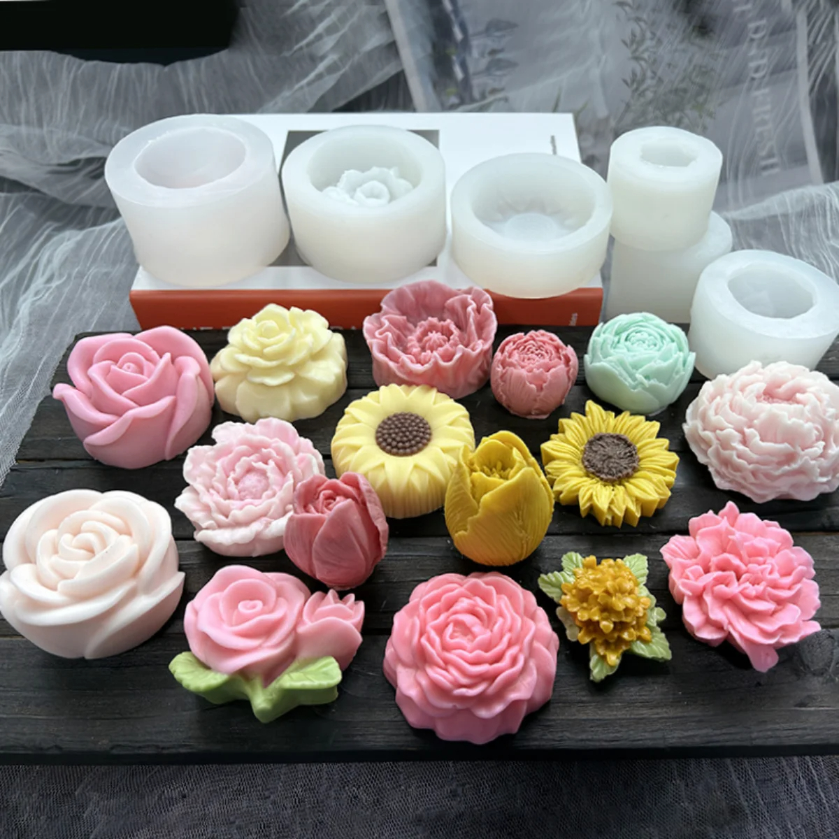 Lotus Flower Silicone Candle M - Candle Making Set incelemesi ve fiyatı