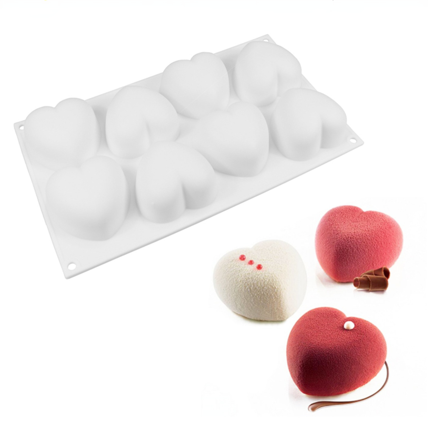 Love Heart Silicone Soap Mold  - Candle Making Factory incelemesi ve fiyatı