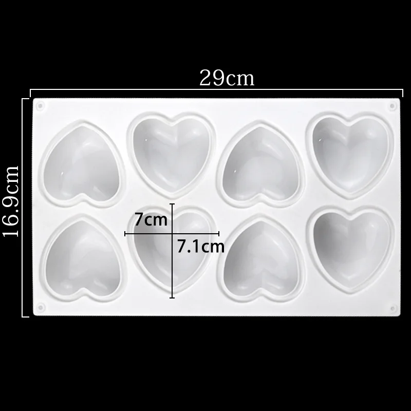Love Heart Silicone Soap Mold  - Candle Making Factory incelemesi ve fiyatı