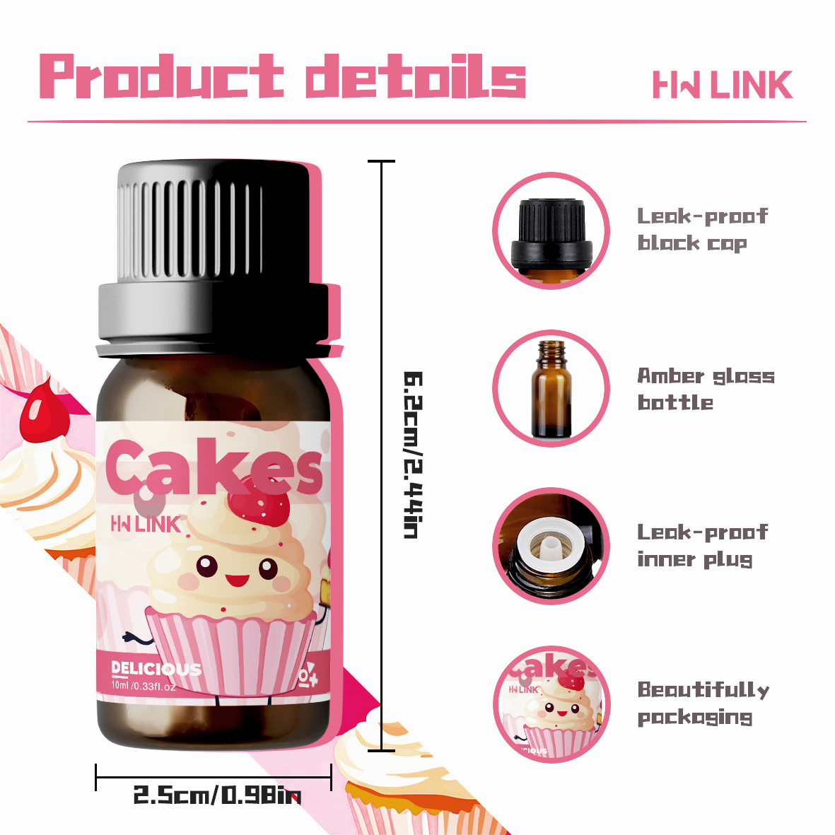 10ml Cakes Essential Oils  Can - Candle Making Oils incelemesi ve fiyatı