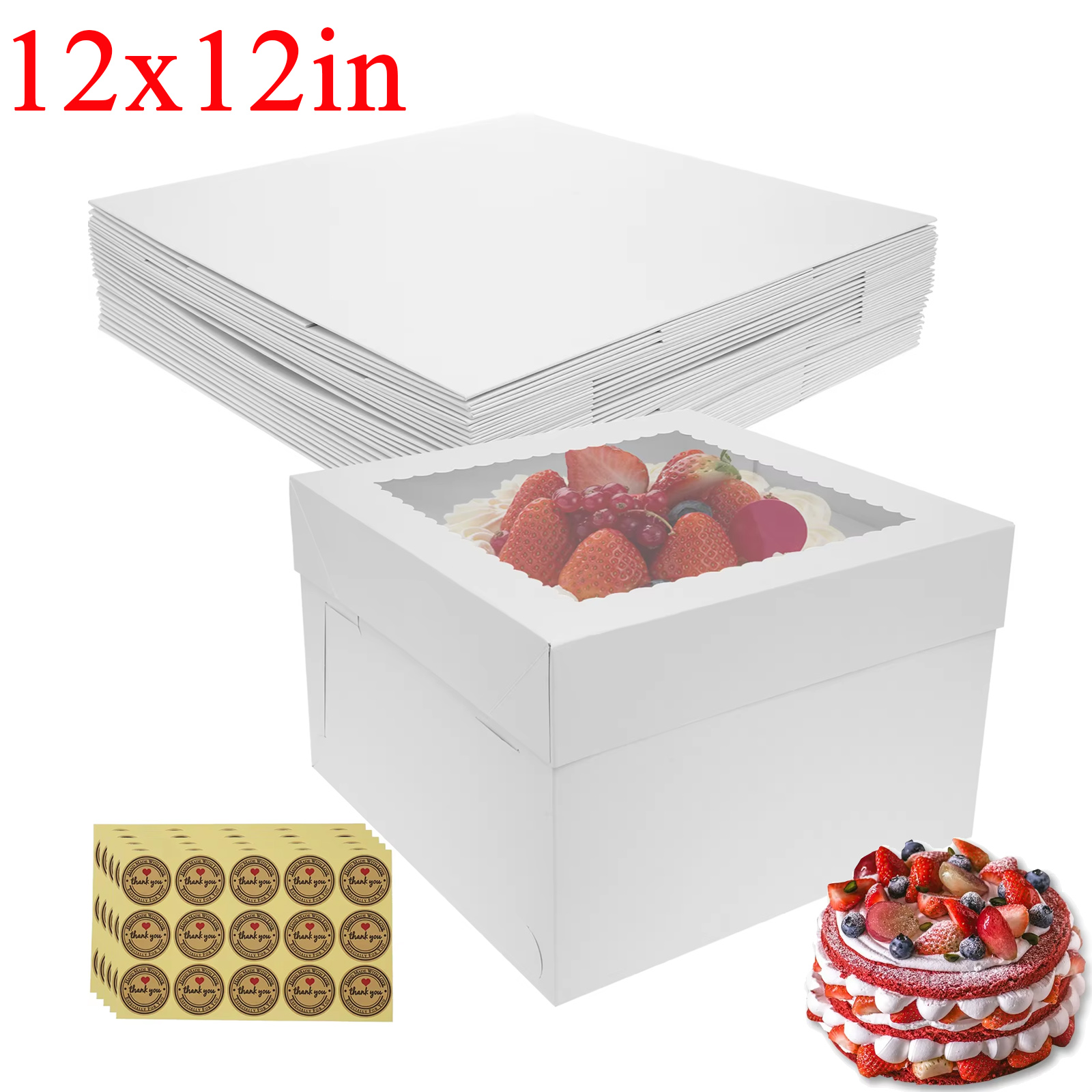 10Pcs White Bakery Boxes with  - Candle X incelemesi ve fiyatı