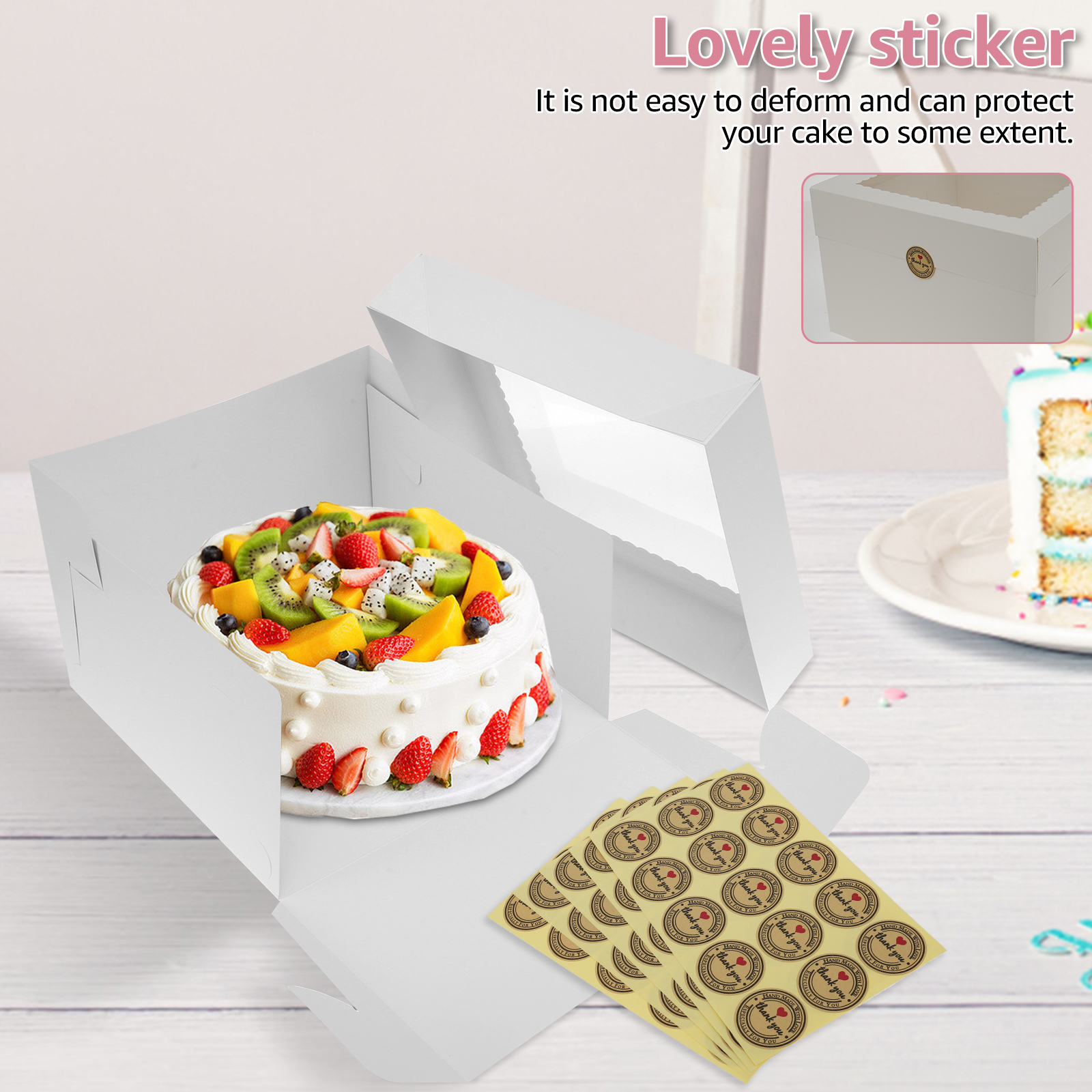 10Pcs White Bakery Boxes with  - Candle X incelemesi ve fiyatı