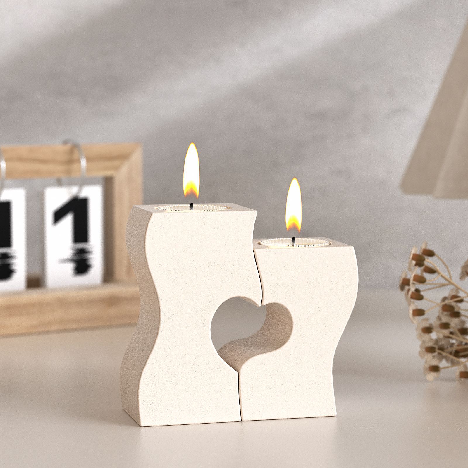 S Heart Candlestick Silicone M - Candle Making Factory incelemesi ve fiyatı