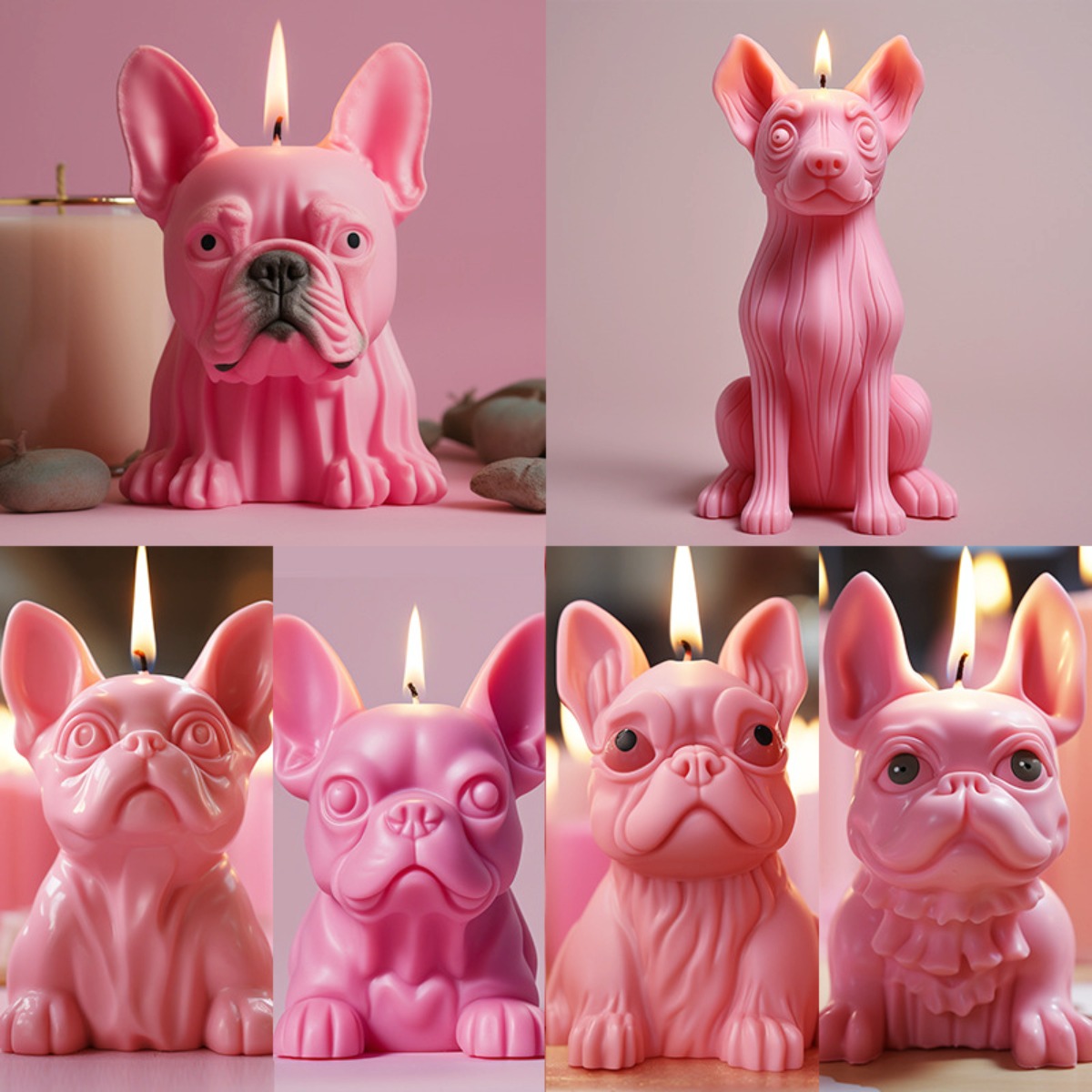Pekingese Puppy Pug Animal Can - Candle Making Set incelemesi ve fiyatı