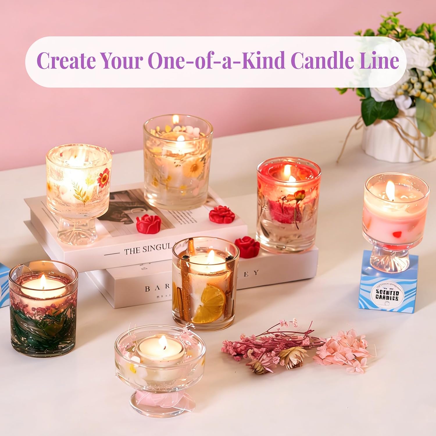 2-in-1 Soy & Jelly Wax DIY Can - Candle Making Kit For Beginners incelemesi ve fiyatı