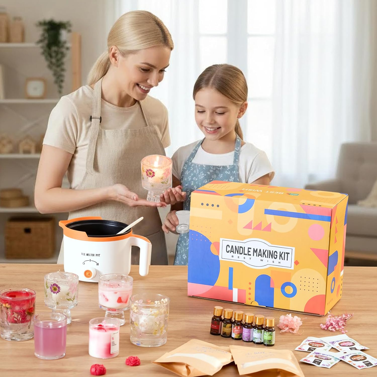 2-in-1 Soy & Jelly Wax DIY Can - Candle Making Kit For Beginners incelemesi ve fiyatı