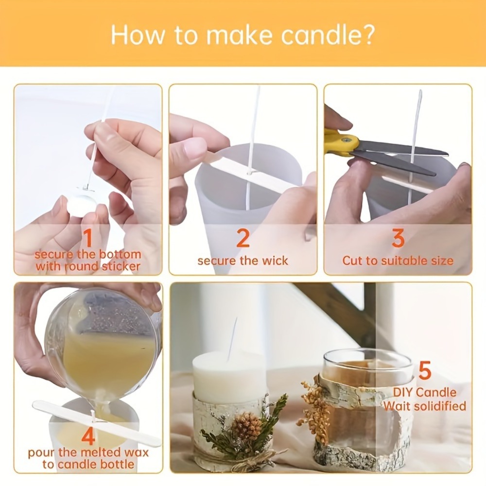 610pcs/set 300pcs Candle Wick  - Adhesive Dot Wick incelemesi ve fiyatı