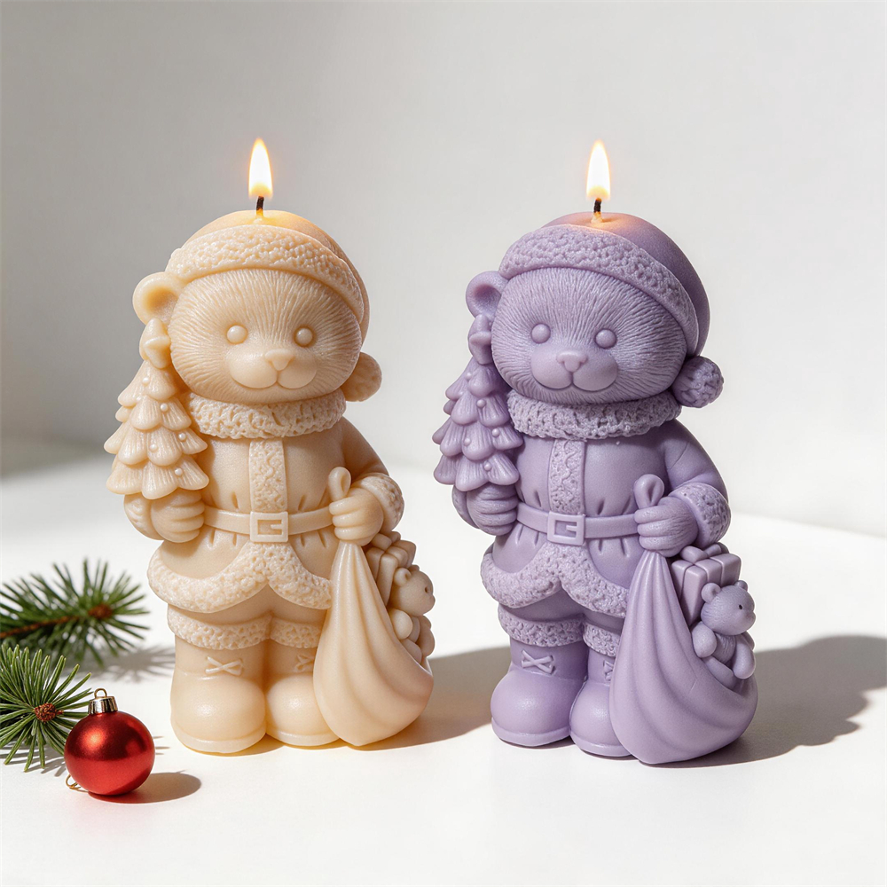 Christmas Bear Hold Gift Candl - Candle Making Soy Wax incelemesi ve fiyatı