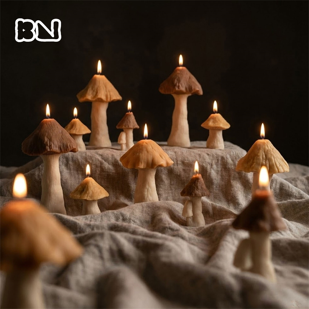 Mushroom Silicone Molds for Ca - Candle Making Soy Wax incelemesi ve fiyatı