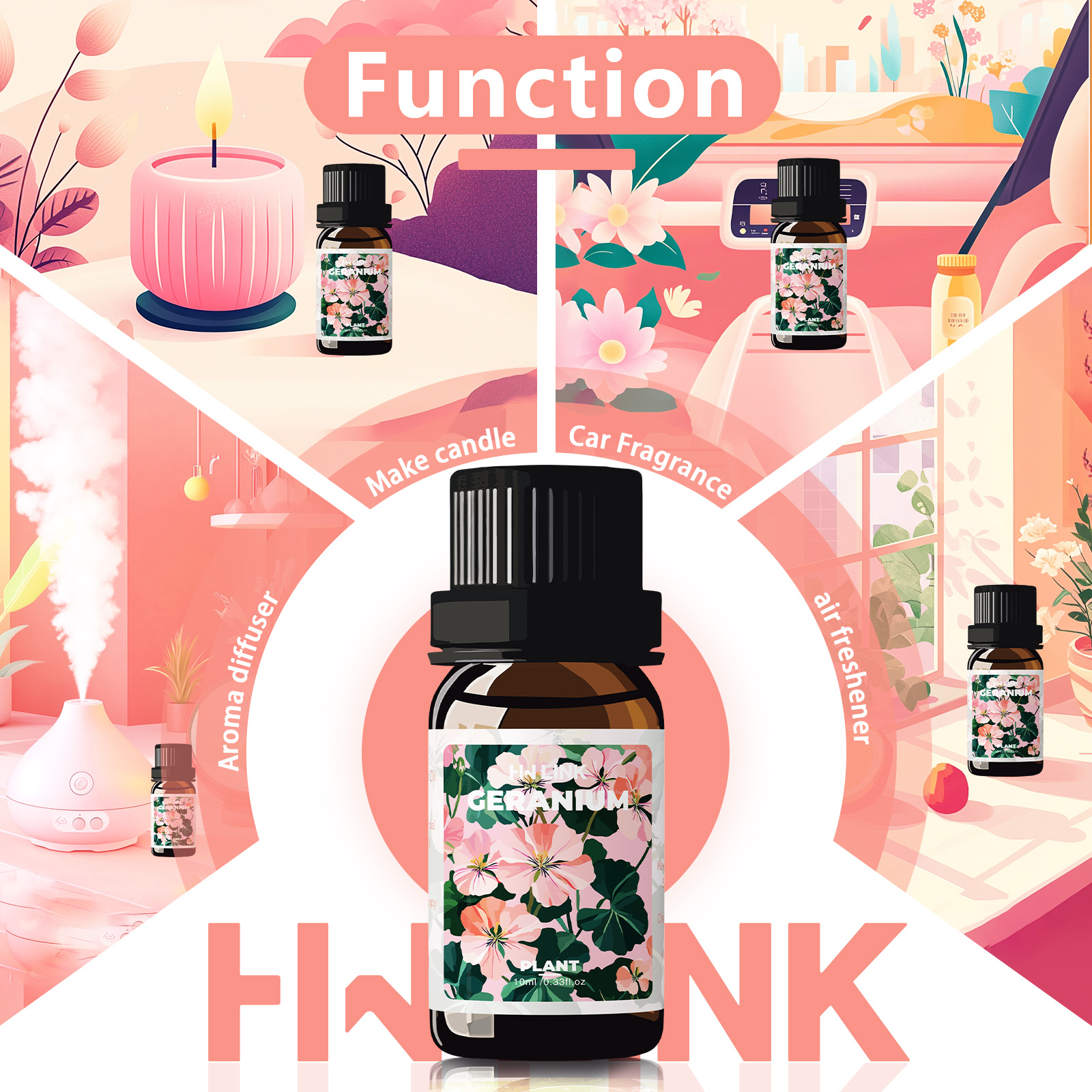 Geranium Essential Oil 10ml 10 - Candle Making Oils incelemesi ve fiyatı