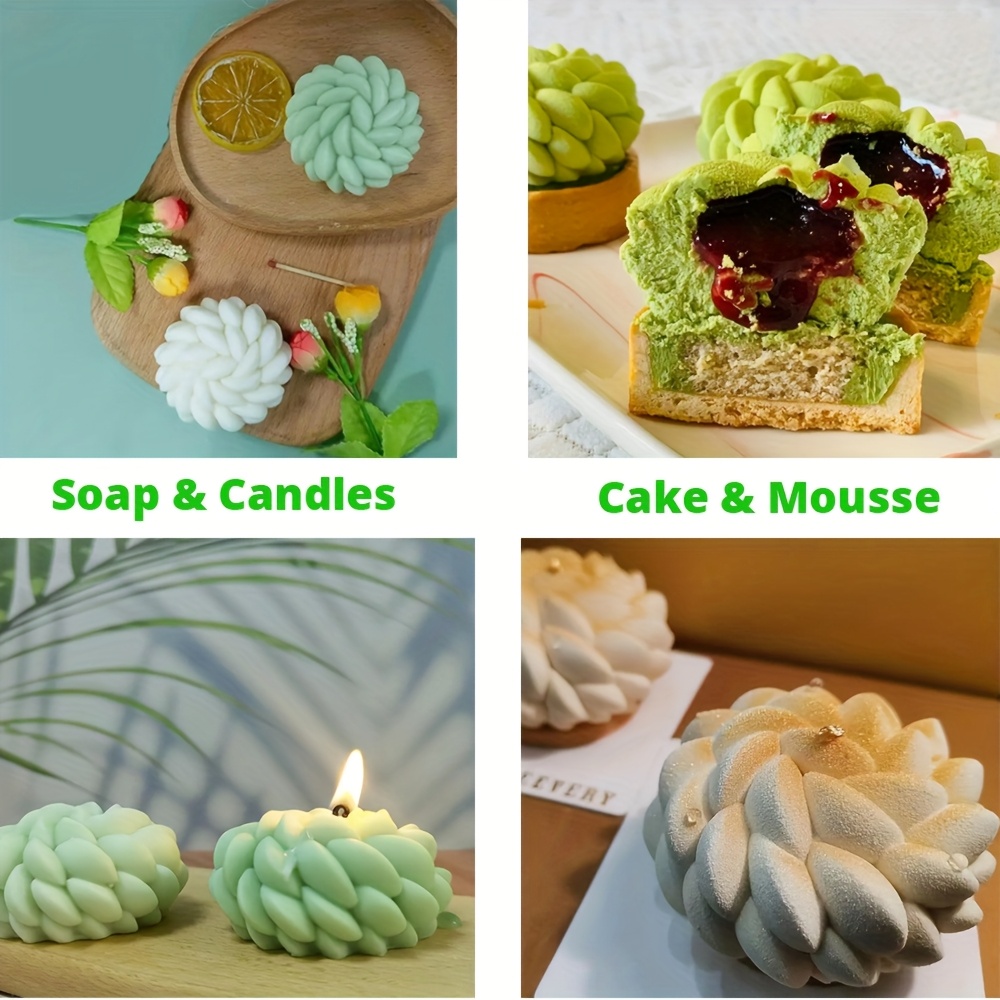 1Pc Cake Mold Santa Ana Floral - Candle Making Uk incelemesi ve fiyatı