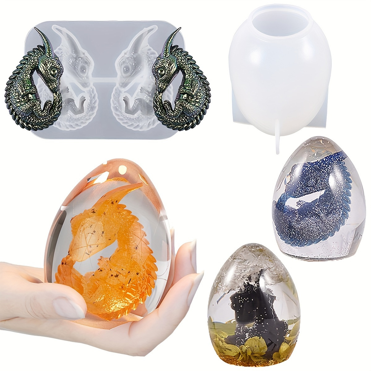 Silicone Dragon Egg Molds, 2-P - Candle Making Set incelemesi ve fiyatı