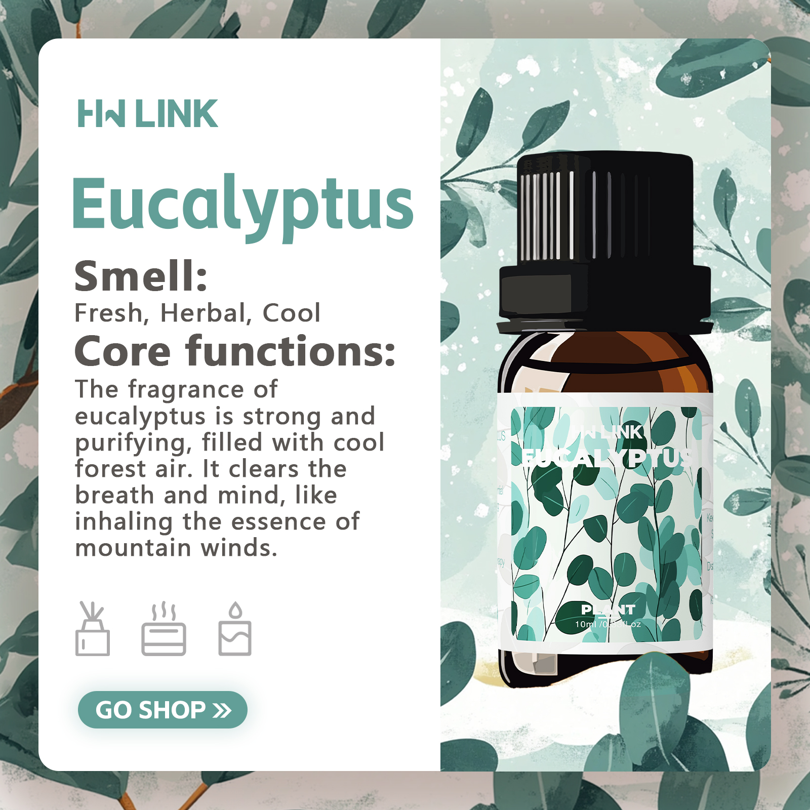 Eucalyptus Essential Oils 10ml - Candle Making Oils incelemesi ve fiyatı