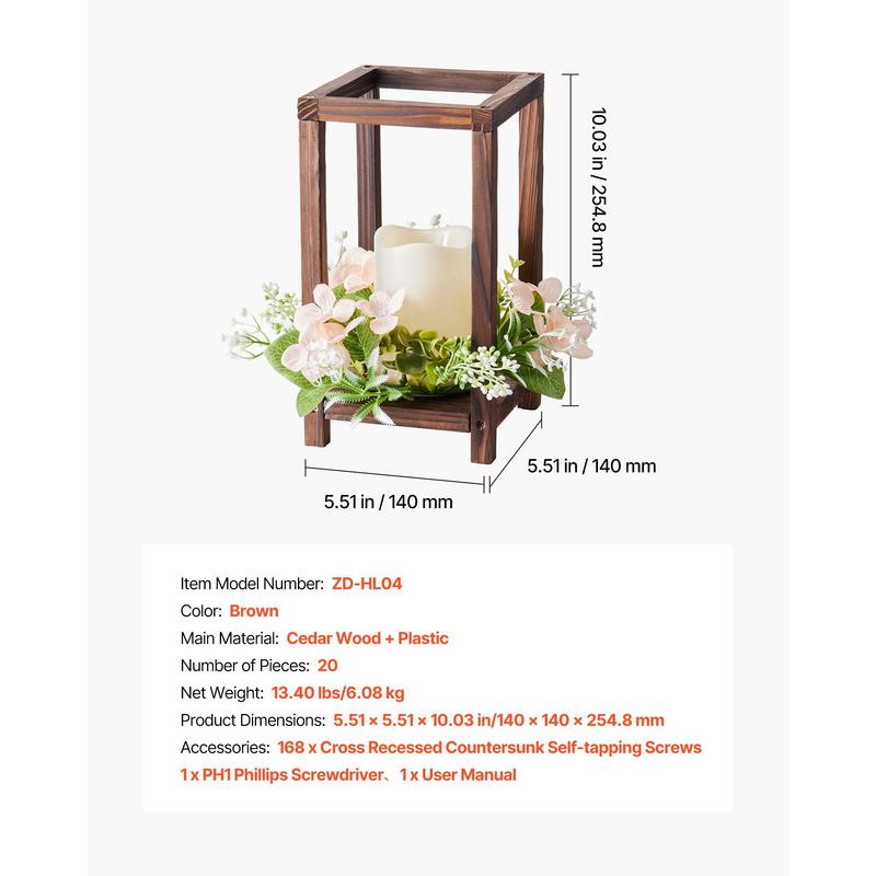 Wooden Decorative Lantern Cent - Candle X incelemesi ve fiyatı